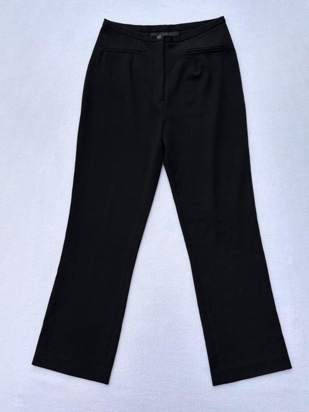 Votre Nom Black Straight Leg High Waist Dress Pants Slacks Sz 8 Corpcore Office